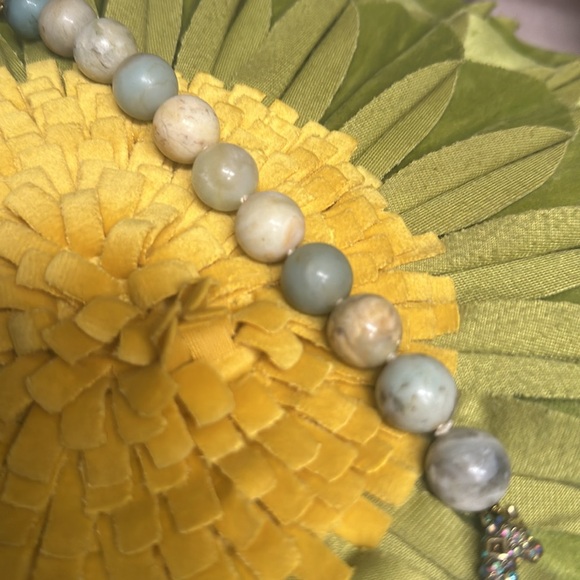 Heidi daus sparkling crystal and amazonite bead necklace - Picture 5 of 5